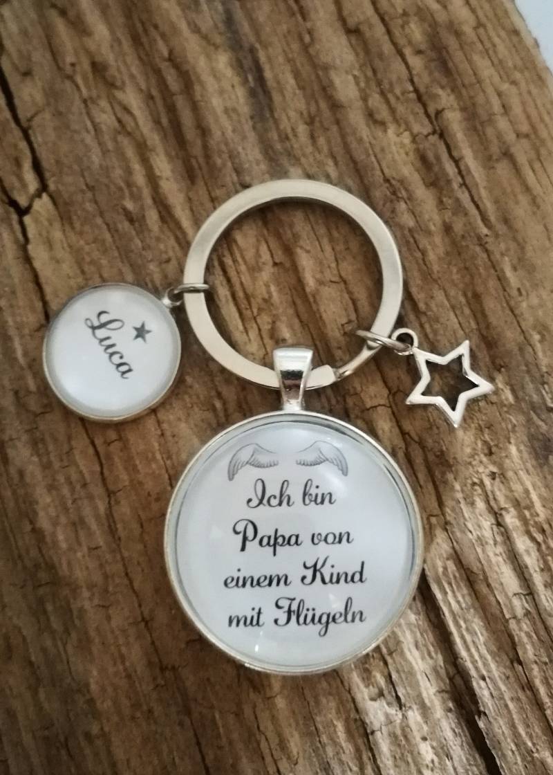 Schlüsselanhänger "sternenkind" Personalisiert von farbenspielschmuck