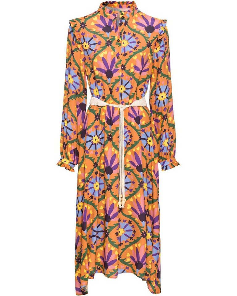 farm um's herz Midikleid Midi-Kleid mit floralem Allover-Print von farm um's herz