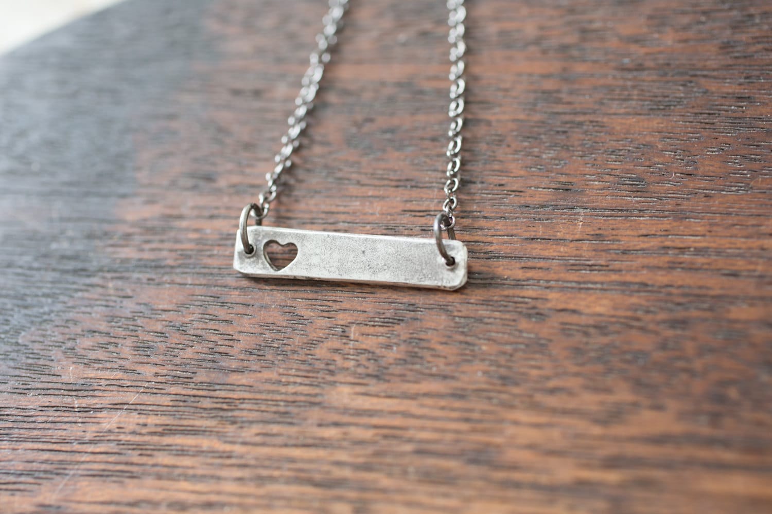Herz Halskette Silber, Für Sie, Geschenke Einfache Halskette, Minimalist Schmuck von farmhousemoon