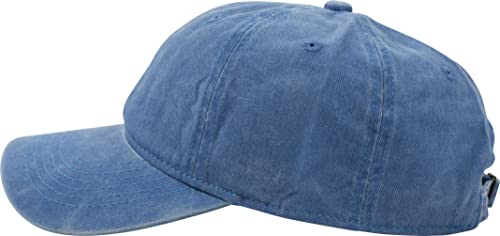 fashionchimp Baseballcap im Vintage Used-Look aus 100% Baumwolle, Unisex Jeans Denim Cap (Jeansblau) von fashionchimp