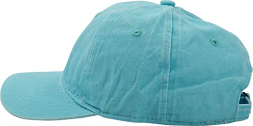 fashionchimp Baseballcap im Vintage Used-Look aus 100% Baumwolle, Unisex Jeans Denim Cap (Softtürkis) von fashionchimp