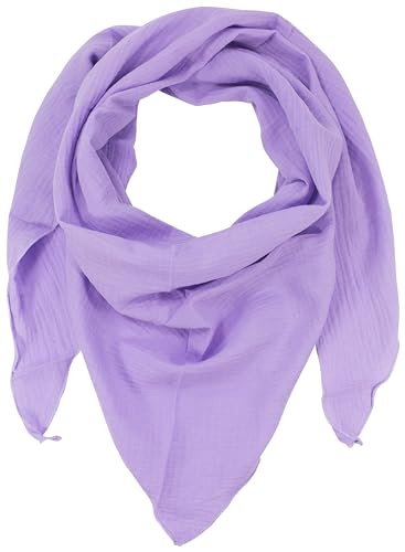 fashionchimp BASIC-Dreieckstuch in Uni-Farben aus 100% Baumwolle, Dreieck Musselin-Schal, leichtes Tuch für Damen und Herren (Lavendel) von fashionchimp