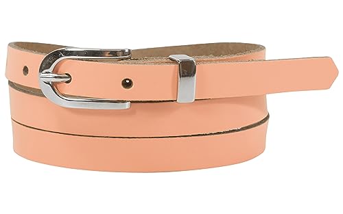 fashionchimp Basic Damengürtel aus 100% echtem Leder, schmaler Gürtel, Breite ca. 1,5cm, Made In Germany (Candy-Mistral, 90/BW75) von fashionchimp