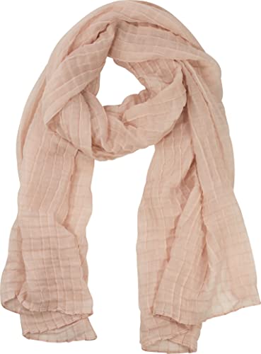 fashionchimp Unisex Schal mit feinem Karo-Muster für Damen und Herren, Uni-Farben, leichter Sommer-Schal (Rosa) von fashionchimp