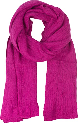 fashionchimp Damschal, flauschig-warm mit Wolle, Winter-Schal in Uni-Farben, Basic-Accessoire (Pink 01) von fashionchimp