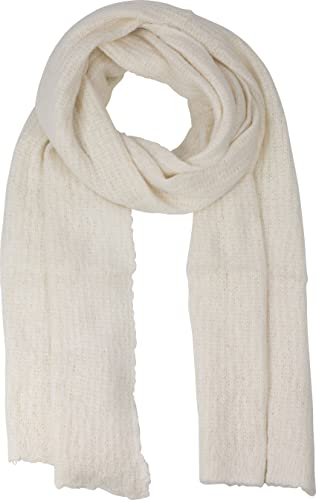 fashionchimp Damschal, flauschig-warm mit Wolle, Winter-Schal in Uni-Farben, Basic-Accessoire (Wollweiß) von fashionchimp