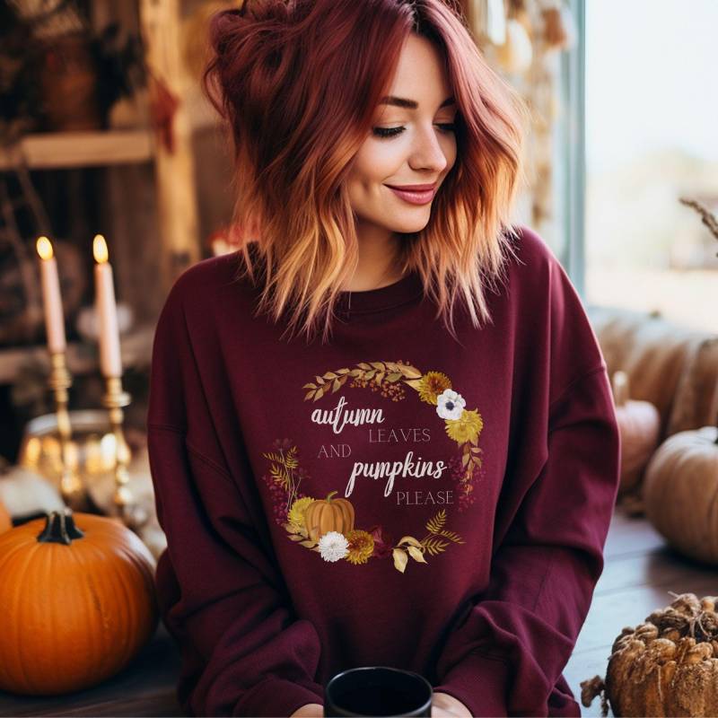 Herbst Pullover, Pumpkin Shirt, Autumn Sweatshirt, Fall Vibes, Cozy Unisex Sweater, Herbstmode, Sweater Weather, Gift For Him & Her von fashionquarter