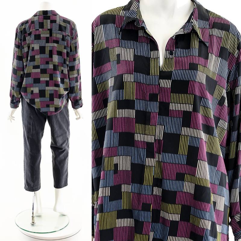 Abstrakte Gedämpfte Töne Entspannte Bluse von fashionrework