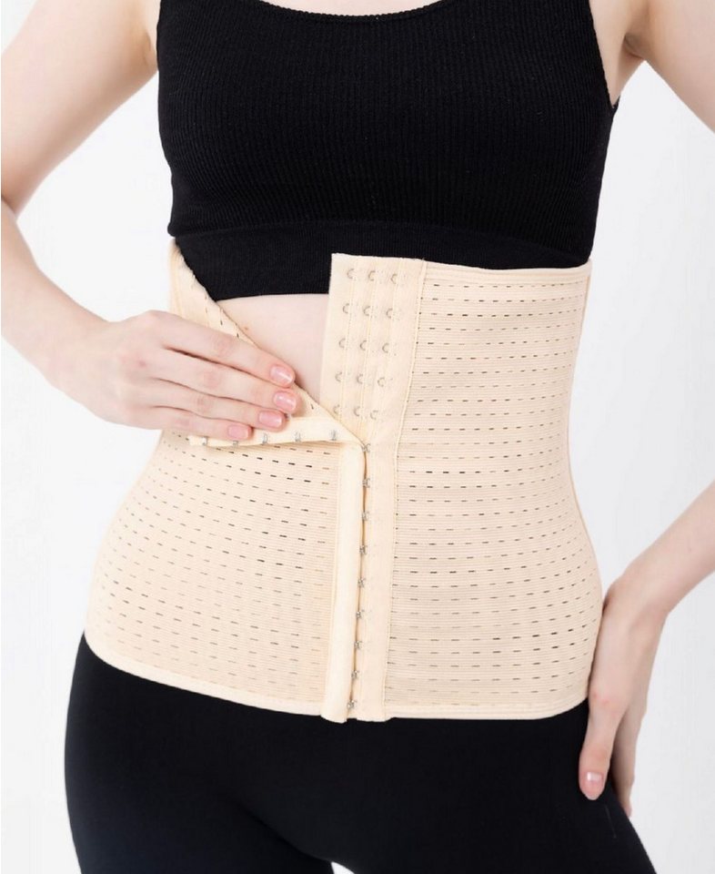 fashionshowcase Corsage Damen - Figurformender Bauchgurt mit Stützstäbchen & Hakenverschluss von fashionshowcase