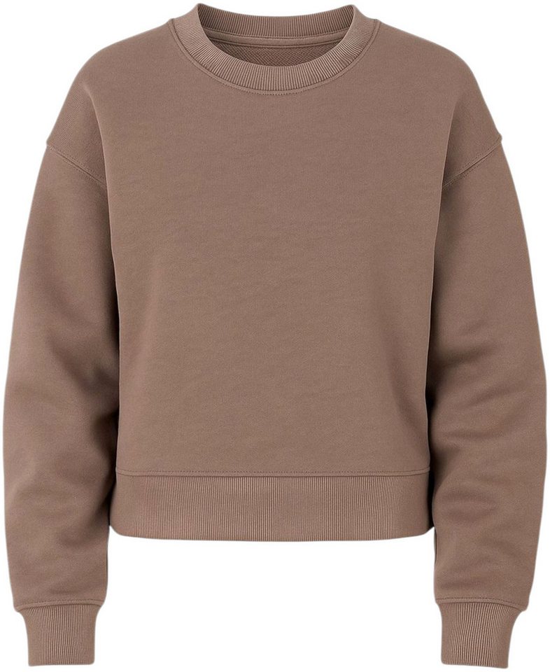 fashionshowcase Sweatshirt Kuscheliger Oversize Damen Pullover Weich Gefüttert Innen weich gefüttert, dicke Baumwolle von fashionshowcase