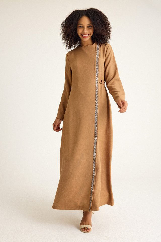 fashionshowcase Tunikakleid Tunikakleid Abaya Kleid mit Schmuckdetails – Modest Fashion fashionshowcase Tunikakleid Tunikakleid Abaya Kleid mit Schmuckdetails – Modest Fashion von fashionshowcase