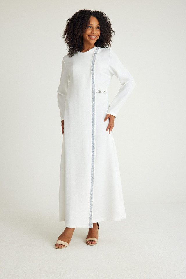 fashionshowcase Tunikakleid Tunikakleid Abaya Kleid mit Schmuckdetails – Modest Fashion von fashionshowcase
