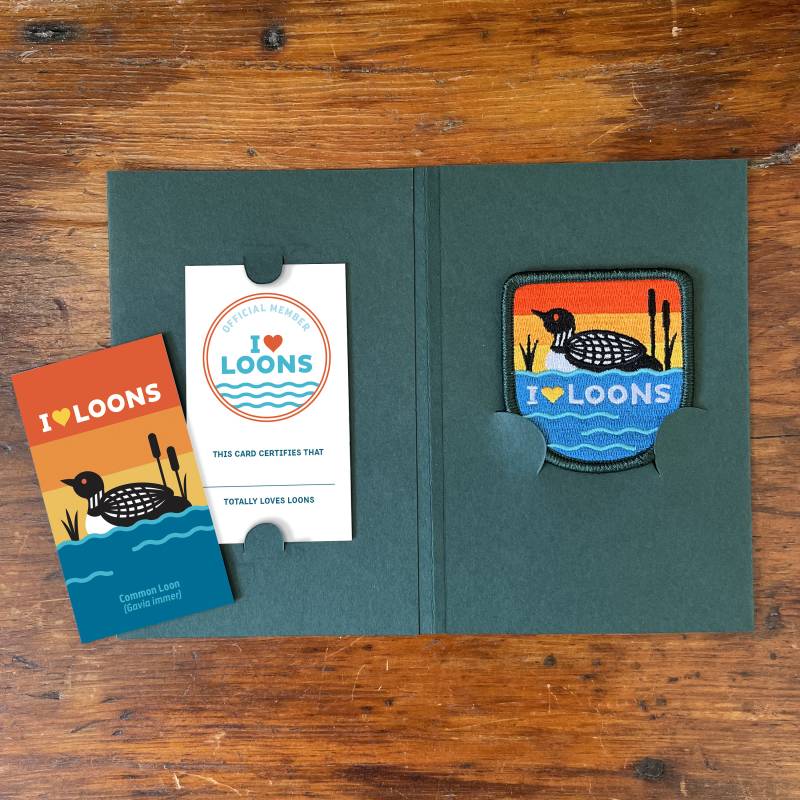 Loon Patch | I Herz Loons Mit Optionalem Mitglieds Kit von fatbirdhandmade