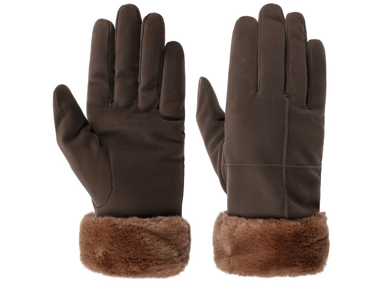 faustmann GERMANY Lederhandschuhe (1-St) Fingerhandschuhe mit Futter von faustmann GERMANY