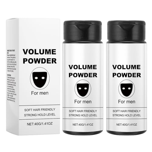 2x Hair Styling Texturising Powder,Haar Puder Men Styling,Haarstyling Und Volumenpuderwachs Mit Matteffekt,Texture Powder Haarpulver,Natürlich Langanhaltend StylingPowder,Sofortvolumen Pflegezubehör von fayarrd