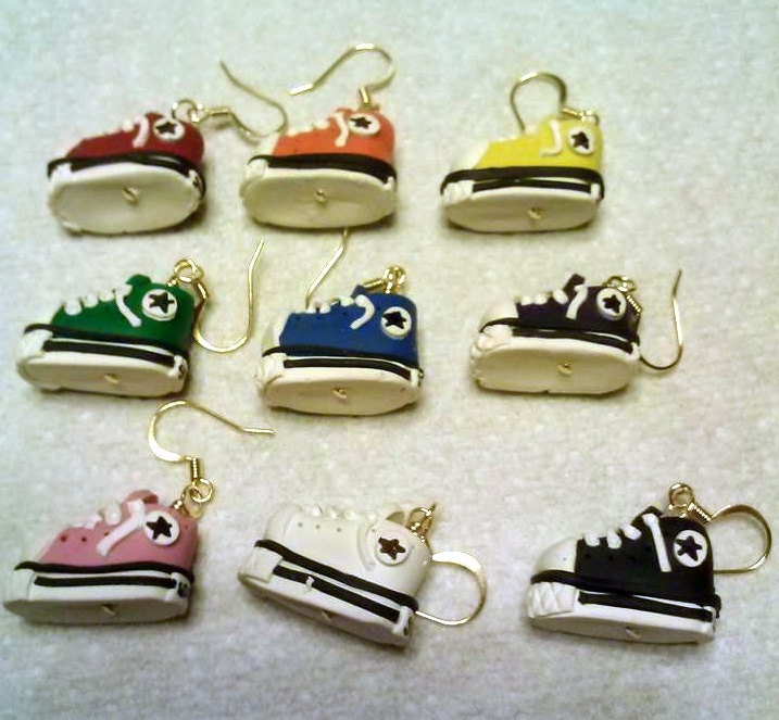 Ohrringe Converse High Top, Alle Sterne Mix Oder Match Clip Peirced von fcwhimsey