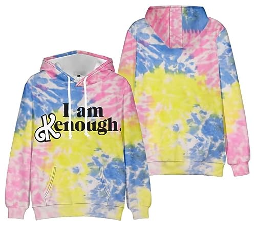 fczfczklk I am Kenough Pullover 3D Krawatte Dye Print für Männer Frauen Cosplay Hoodies (Color2, Medium) von fczfczklk