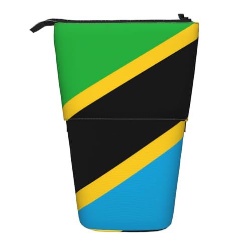 Bleistifttasche mit Tansania-Flagge, erweiterbar, Multi-Design, Oxford-Gewebe, verstellbare Höhe, Mehrzweck-Kosmetiktasche Bleistifttasche mit Tansania-Flagge, erweiterbar, Multi-Design, Oxford-Gewebe, verstellbare Höhe, Mehrzweck-Kosmetiktasche von fdgbnm