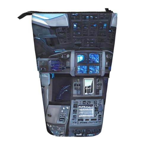 Cabin of the Future Erweiterbare Stifte-Tasche mit Standfunktion, Multi-Design, Oxford-Gewebe, verstellbare Höhe, Mehrzweck-Kosmetiktasche Cabin of the Future Erweiterbare Stifte-Tasche mit Standfunktion, Multi-Design, Oxford-Gewebe, verstellbare Höhe, Mehrzweck-Kosmetiktasche von fdgbnm