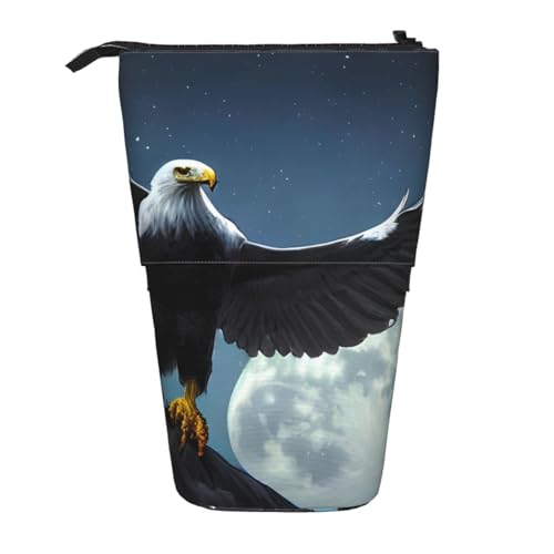 Eagle Under The Stars Bleistifttasche, erweiterbar, Multi-Design, Oxford-Gewebe, verstellbare Höhe, Mehrzweck-Kosmetiktasche Eagle Under The Stars Bleistifttasche, erweiterbar, Multi-Design, Oxford-Gewebe, verstellbare Höhe, Mehrzweck-Kosmetiktasche von fdgbnm