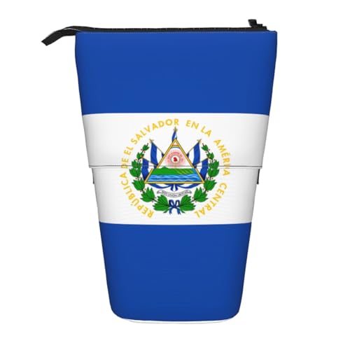 El Salvador Stifteetui, erweiterbar, Multi-Design, Oxford-Gewebe, verstellbare Höhe, Mehrzweck-Kosmetiktasche von fdgbnm