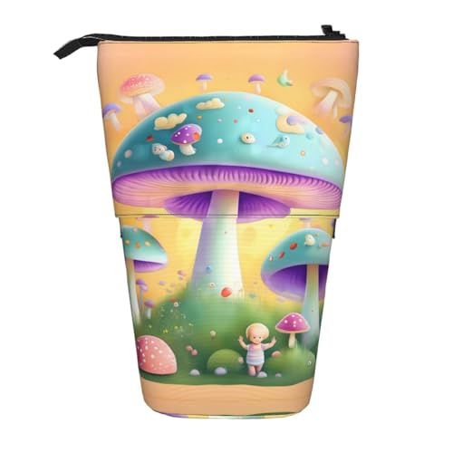 Fantasy Mushroom Erweiterbare Stifte-Tasche mit Standfunktion, Multi-Design, Oxford-Gewebe, verstellbare Höhe, Mehrzweck-Kosmetiktasche Fantasy Mushroom Erweiterbare Stifte-Tasche mit Standfunktion, Multi-Design, Oxford-Gewebe, verstellbare Höhe, Mehrzweck-Kosmetiktasche von fdgbnm