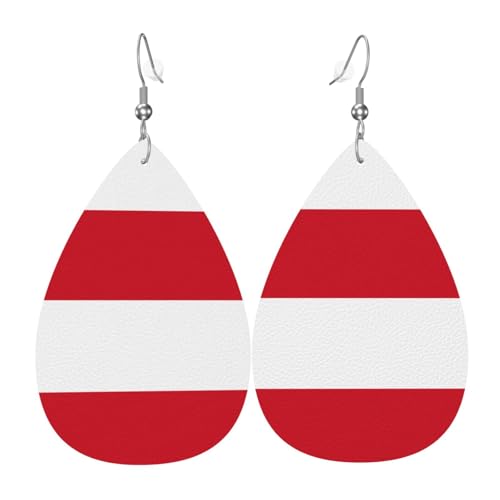 Fdgbnm Lederohrringe Flagge von Monaco. Doppelseitiger Druck aus Leder. Leicht, hypoallergen, festlich und bereit zum Verschenken. Fdgbnm Lederohrringe Flagge von Monaco. Doppelseitiger Druck aus Leder. Leicht, hypoallergen, festlich und bereit zum Verschenken. von fdgbnm