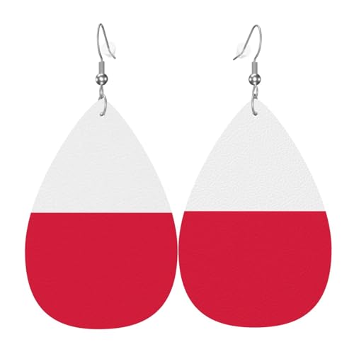 Fdgbnm Lederohrringe mit polnischer Flagge. Doppelseitiger Druck aus Leder. Leicht, hypoallergen, festlich und bereit zum Verschenken. Fdgbnm Lederohrringe mit polnischer Flagge. Doppelseitiger Druck aus Leder. Leicht, hypoallergen, festlich und bereit zum Verschenken. von fdgbnm