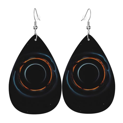 Fdgbnm Mysterious Cosmic Black Holes Leather Earring.Double-Sided Print Leather Drop Earrings.Lightweight, Hypoallergenic, Festive & Gift Ready. Fdgbnm Mysterious Cosmic Black Holes Leather Earring.Double-Sided Print Leather Drop Earrings.Lightweight, Hypoallergenic, Festive & Gift Ready. von fdgbnm