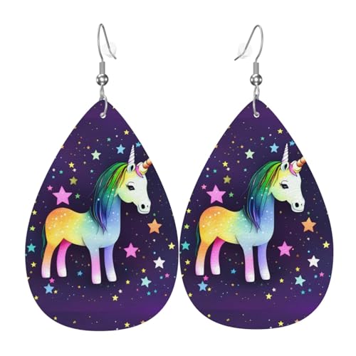 Fdgbnm One-Horse Star Leder-Ohrringe. Doppelseitiger Druck aus Leder. Leicht, hypoallergen, festlich und bereit zum Verschenken. Fdgbnm One-Horse Star Leder-Ohrringe. Doppelseitiger Druck aus Leder. Leicht, hypoallergen, festlich und bereit zum Verschenken. von fdgbnm