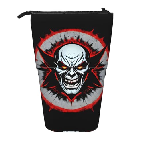 Federmäppchen, Motiv: Böser Geist, erweiterbar, verschiedene Designs, Oxford-Gewebe, verstellbare Höhe, Mehrzweck-Kosmetiktasche, Rot und Schwarz Federmäppchen, Motiv: Böser Geist, erweiterbar, verschiedene Designs, Oxford-Gewebe, verstellbare Höhe, Mehrzweck-Kosmetiktasche, Rot und Schwarz von fdgbnm