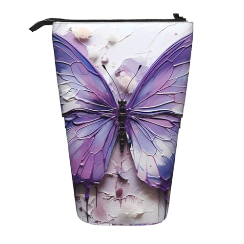 Federmäppchen für Ölgemälde, Schmetterling, erweiterbar, mit Standfunktion, Oxford-Gewebe, verstellbare Höhe, Mehrzweck-Kosmetiktasche Federmäppchen für Ölgemälde, Schmetterling, erweiterbar, mit Standfunktion, Oxford-Gewebe, verstellbare Höhe, Mehrzweck-Kosmetiktasche von fdgbnm