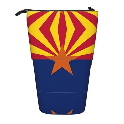 Federmäppchen mit Arizona-Flagge, erweiterbar, Multi-Design, Oxford-Gewebe, verstellbare Höhe, Mehrzweck-Kosmetiktasche Federmäppchen mit Arizona-Flagge, erweiterbar, Multi-Design, Oxford-Gewebe, verstellbare Höhe, Mehrzweck-Kosmetiktasche von fdgbnm