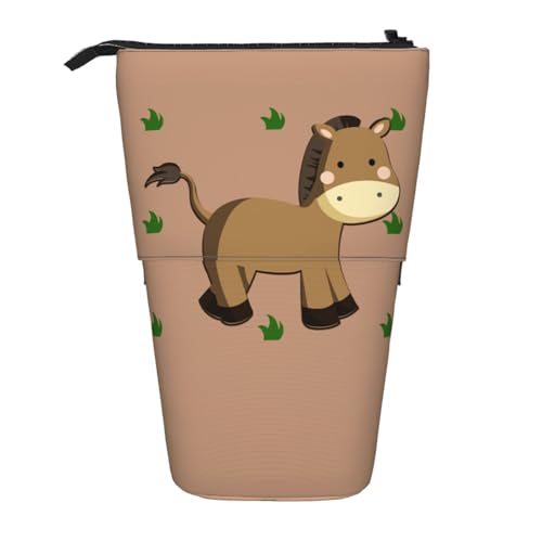 Federmäppchen mit Cartoon-Esel, erweiterbar, Multi-Design, Oxford-Gewebe, verstellbare Höhe, Mehrzweck-Kosmetiktasche Federmäppchen mit Cartoon-Esel, erweiterbar, Multi-Design, Oxford-Gewebe, verstellbare Höhe, Mehrzweck-Kosmetiktasche von fdgbnm