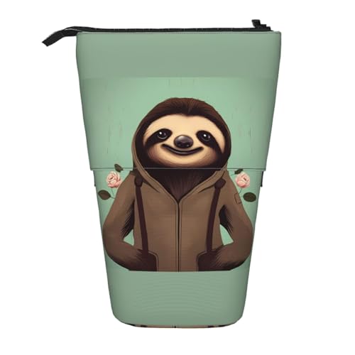 Federmäppchen mit Cartoon-Faultier-Design, erweiterbar, Oxford-Gewebe, verstellbare Höhe, Mehrzweck-Kosmetiktasche Federmäppchen mit Cartoon-Faultier-Design, erweiterbar, Oxford-Gewebe, verstellbare Höhe, Mehrzweck-Kosmetiktasche von fdgbnm