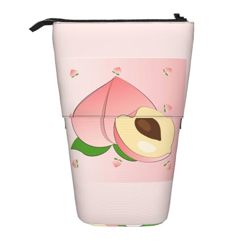 Federmäppchen mit Cartoon-Pfirsich-Design, erweiterbar, Oxford-Gewebe, verstellbare Höhe, Mehrzweck-Kosmetiktasche Federmäppchen mit Cartoon-Pfirsich-Design, erweiterbar, Oxford-Gewebe, verstellbare Höhe, Mehrzweck-Kosmetiktasche von fdgbnm