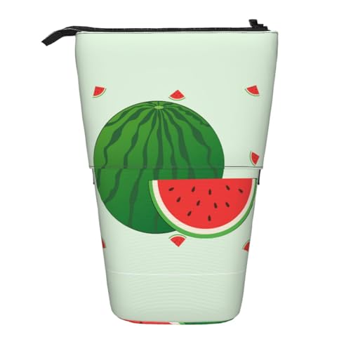 Federmäppchen mit Cartoon-Wassermelonen-Motiv, erweiterbar, Oxford-Gewebe, verstellbare Höhe, Mehrzweck-Kosmetiktasche Federmäppchen mit Cartoon-Wassermelonen-Motiv, erweiterbar, Oxford-Gewebe, verstellbare Höhe, Mehrzweck-Kosmetiktasche von fdgbnm