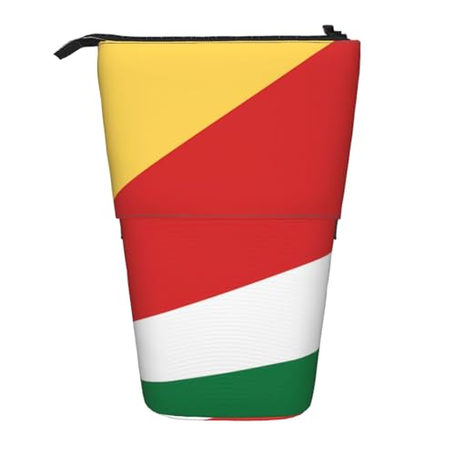 Federmäppchen mit Flaggenmotiv der Seychellen, erweiterbar, Multi-Design, Oxford-Gewebe, verstellbare Höhe, Mehrzweck-Kosmetiktasche Federmäppchen mit Flaggenmotiv der Seychellen, erweiterbar, Multi-Design, Oxford-Gewebe, verstellbare Höhe, Mehrzweck-Kosmetiktasche von fdgbnm