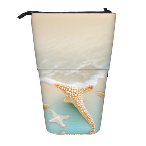 Federmäppchen mit Strand-Seestern, erweiterbar, Multi-Design, Oxford-Gewebe, verstellbare Höhe, Mehrzweck-Kosmetiktasche Federmäppchen mit Strand-Seestern, erweiterbar, Multi-Design, Oxford-Gewebe, verstellbare Höhe, Mehrzweck-Kosmetiktasche von fdgbnm