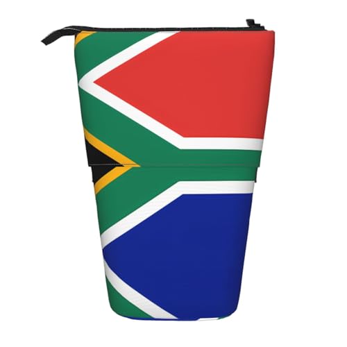 Federmäppchen mit Südafrika-Flagge, erweiterbar, Multi-Design, Oxford-Gewebe, verstellbare Höhe, Mehrzweck-Kosmetiktasche Federmäppchen mit Südafrika-Flagge, erweiterbar, Multi-Design, Oxford-Gewebe, verstellbare Höhe, Mehrzweck-Kosmetiktasche von fdgbnm