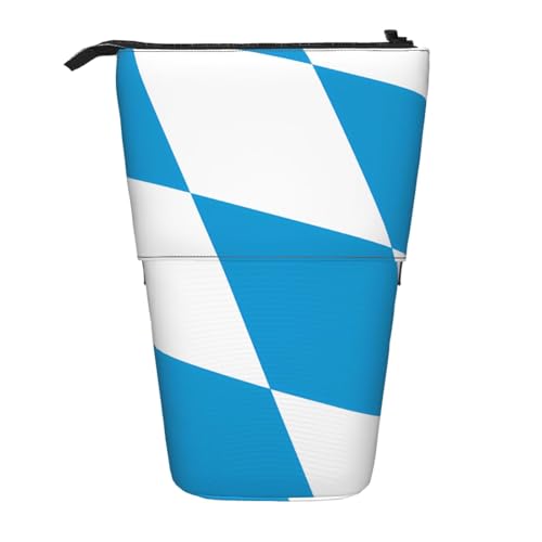 Federmäppchen mit bayerischer Flagge, erweiterbar, Multi-Design, Oxford-Gewebe, verstellbare Höhe, Mehrzweck-Kosmetiktasche Federmäppchen mit bayerischer Flagge, erweiterbar, Multi-Design, Oxford-Gewebe, verstellbare Höhe, Mehrzweck-Kosmetiktasche von fdgbnm