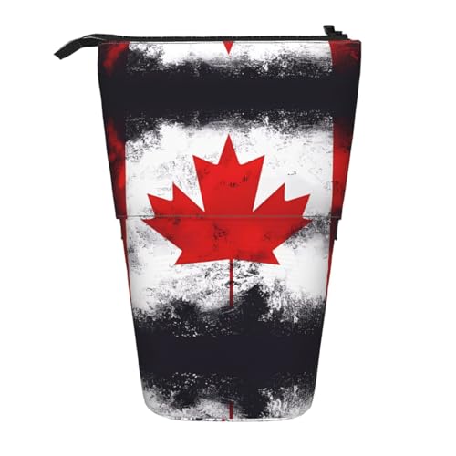 Federmäppchen mit kanadischer Flagge, erweiterbar, Multi-Design, Oxford-Gewebe, verstellbare Höhe, Mehrzweck-Kosmetiktasche Federmäppchen mit kanadischer Flagge, erweiterbar, Multi-Design, Oxford-Gewebe, verstellbare Höhe, Mehrzweck-Kosmetiktasche von fdgbnm