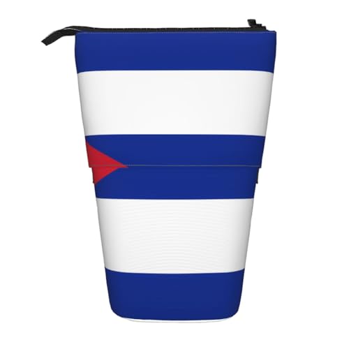 Federmäppchen mit kubanischer Flagge, erweiterbar, Multi-Design, Oxford-Gewebe, verstellbare Höhe, Mehrzweck-Kosmetiktasche Federmäppchen mit kubanischer Flagge, erweiterbar, Multi-Design, Oxford-Gewebe, verstellbare Höhe, Mehrzweck-Kosmetiktasche von fdgbnm