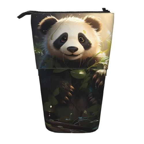 Federmäppchen mit niedlichem Panda-Pflanzenmotiv, erweiterbar, Oxford-Gewebe, verstellbare Höhe, Mehrzweck-Kosmetiktasche Federmäppchen mit niedlichem Panda-Pflanzenmotiv, erweiterbar, Oxford-Gewebe, verstellbare Höhe, Mehrzweck-Kosmetiktasche von fdgbnm