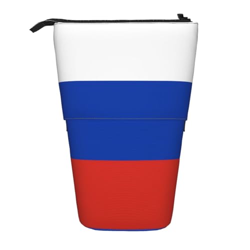 Federmäppchen mit russischer Flagge, erweiterbar, Multi-Design, Oxford-Gewebe, verstellbare Höhe, Mehrzweck-Kosmetiktasche Federmäppchen mit russischer Flagge, erweiterbar, Multi-Design, Oxford-Gewebe, verstellbare Höhe, Mehrzweck-Kosmetiktasche von fdgbnm