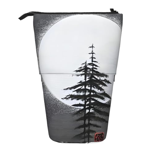 Moon Pine Tree erweiterbare Stifte-Tasche, Multi-Design, Oxford-Gewebe, verstellbare Höhe, Mehrzweck-Kosmetiktasche Moon Pine Tree erweiterbare Stifte-Tasche, Multi-Design, Oxford-Gewebe, verstellbare Höhe, Mehrzweck-Kosmetiktasche von fdgbnm