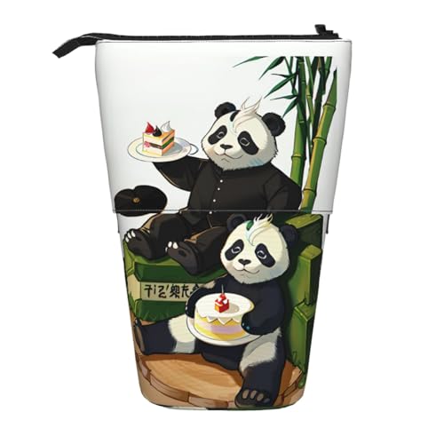Pandas of Father and Son Erweiterbare Stifte-Tasche mit Standfunktion, Multi-Design Oxford-Gewebe, verstellbare Höhe, Mehrzweck-Kosmetiktasche Pandas of Father and Son Erweiterbare Stifte-Tasche mit Standfunktion, Multi-Design Oxford-Gewebe, verstellbare Höhe, Mehrzweck-Kosmetiktasche von fdgbnm