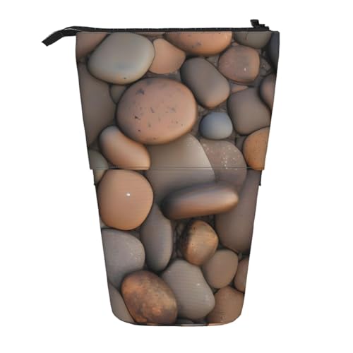 Pebbles in The Beach Federmäppchen, erweiterbar, Multi-Design, Oxford-Gewebe, verstellbare Höhe, Mehrzweck-Kosmetiktasche Pebbles in The Beach Federmäppchen, erweiterbar, Multi-Design, Oxford-Gewebe, verstellbare Höhe, Mehrzweck-Kosmetiktasche von fdgbnm