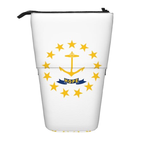 Rhode Island Staatsflagge, erweiterbarer Stand-Bleistiftbeutel, Multi-Design, Oxford-Gewebe, verstellbare Höhe, Mehrzweck-Kosmetiktasche Rhode Island Staatsflagge, erweiterbarer Stand-Bleistiftbeutel, Multi-Design, Oxford-Gewebe, verstellbare Höhe, Mehrzweck-Kosmetiktasche von fdgbnm