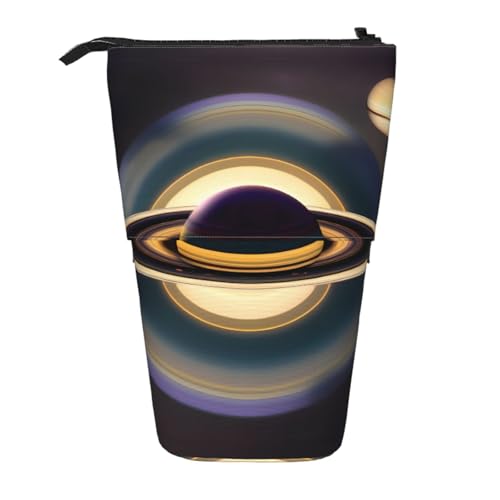 Schöne Saturn erweiterbare Stifte-Tasche mit Standfunktion, Multi-Design, Oxford-Gewebe, verstellbare Höhe, Mehrzweck-Kosmetiktasche Schöne Saturn erweiterbare Stifte-Tasche mit Standfunktion, Multi-Design, Oxford-Gewebe, verstellbare Höhe, Mehrzweck-Kosmetiktasche von fdgbnm